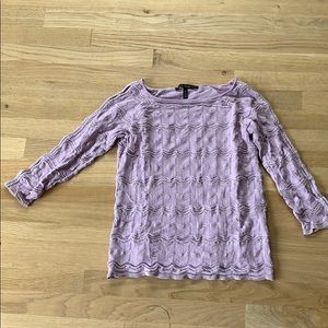 WHBM Bracelet-Sleeve Stitched Detail Sweater